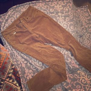 Women Patagonia tan corduroy pants